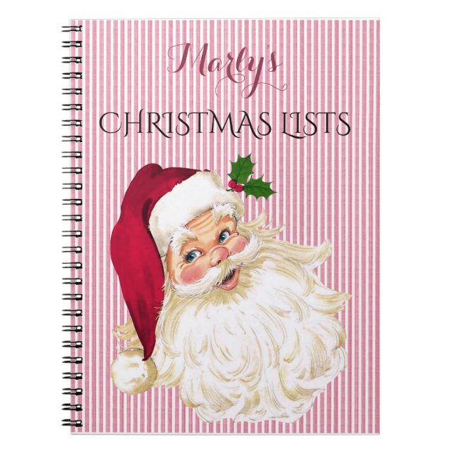 Cuaderno Cranberry Santa Claus para hacer el libro de regal (Frente)