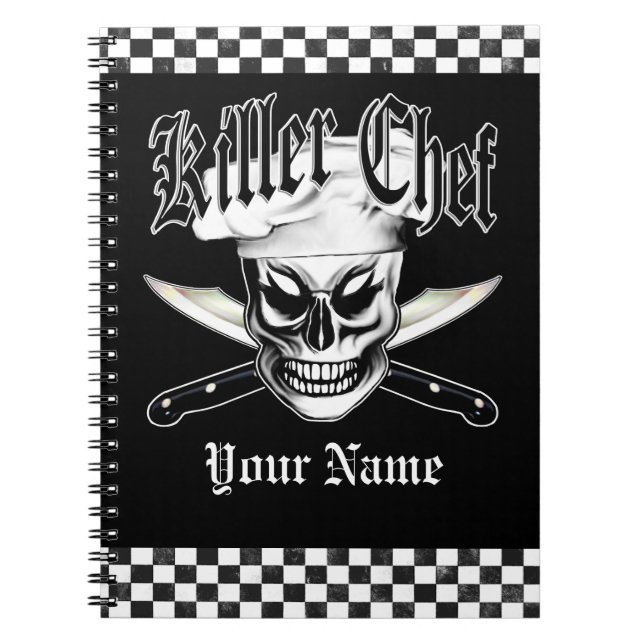 Cuaderno Cráneo 4 del cocinero: Cocinero del asesino (Frente)