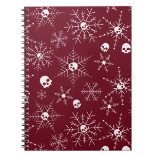 Cuaderno Cráneo alarmista Creepmas Navidades Copas de nieve