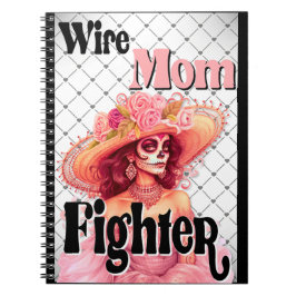 Cuaderno Cráneo de azúcar para la conciencia sobre el cánce