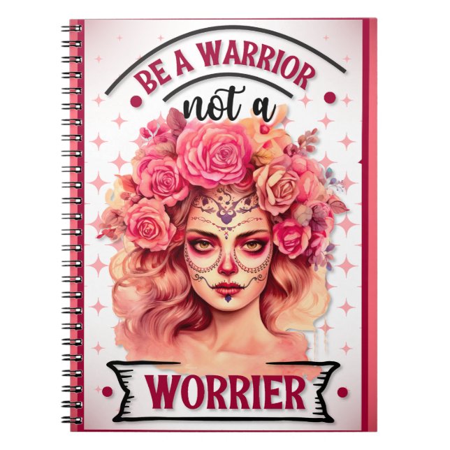 Cuaderno Cráneo de azúcar rosa y Bonito (Frente)