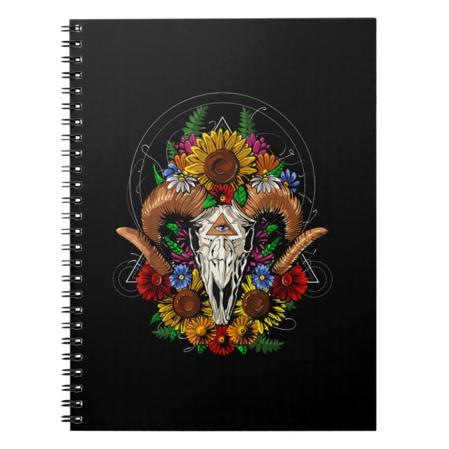 Cuaderno Cráneo de cabra Sicrólido (Frente)