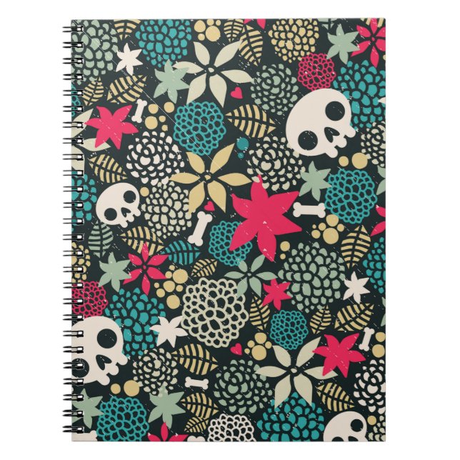 Cuaderno Cráneo de flores (Frente)