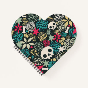 Cuaderno Cráneo de flores