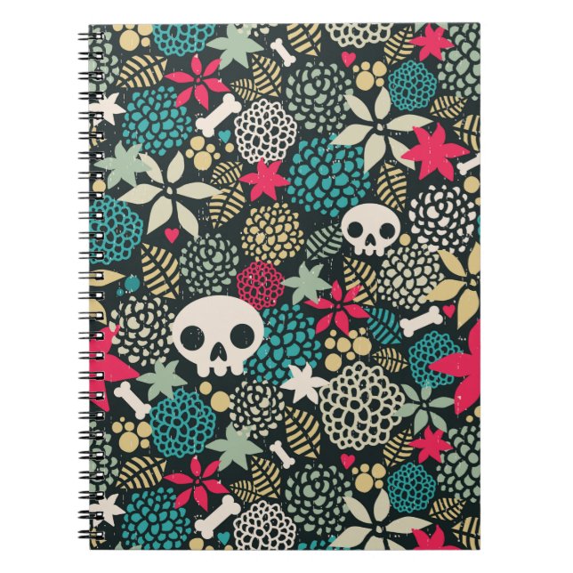 Cuaderno Cráneo de flores (Frente)