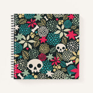 Cuaderno Cráneo de flores