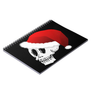 Cuaderno Cráneo de Papá Noel del navidad