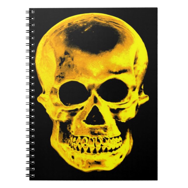 Cuaderno Cráneo dorado (Frente)