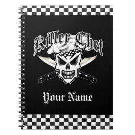 Cuaderno Cráneo y cuchillos cruzados 2 del cocinero del