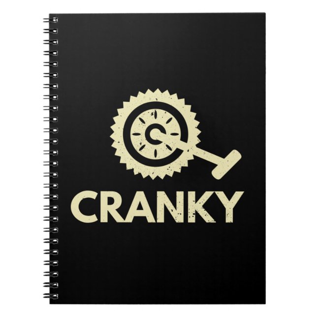 Cuaderno Cranky / Bicicleta/ Ciclista (Frente)