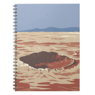 Cuaderno Cráter de metal