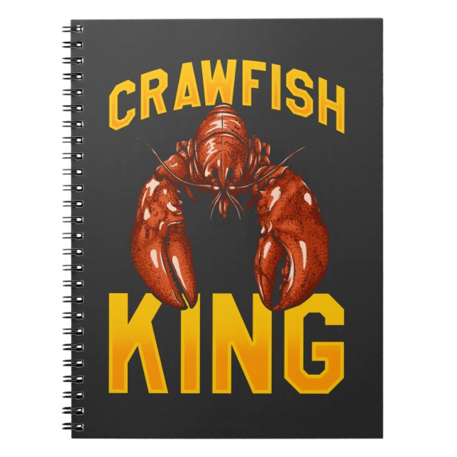 Cuaderno Crawfish King Cita Alimento de Marisco (Frente)