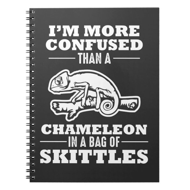 Cuaderno Crawler Pun Chameleon Reptile Lizard (Frente)