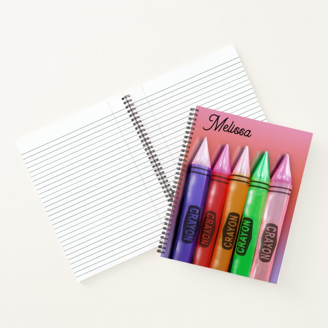 Cuaderno Crayones Coloridos 3D (Interior)