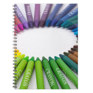 Cuaderno Crayones de tiza coloridos