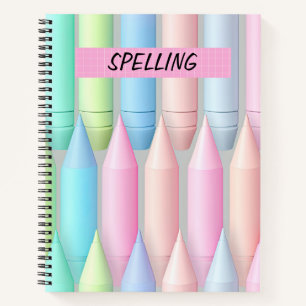 Cuaderno CRAYONS COLOR PASTEL DE bonito