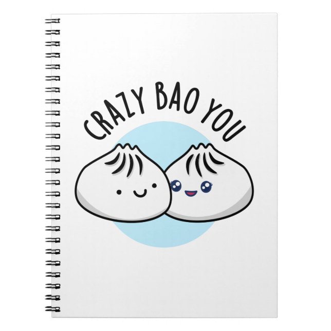 Cuaderno Crazy Bao You Chiste Pun de Dimsum (Frente)