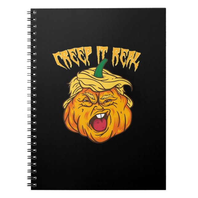 Cuaderno Crazy Halloween Calabaza Ropa de Trumpkin (Frente)