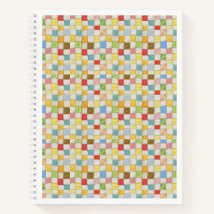 Cuaderno CRAZY QUILT 8.5x11 portátil espiral