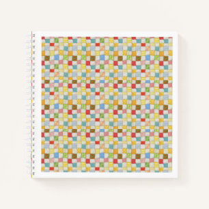 Cuaderno CRAZY QUILT 8.5x8.5 portátil espiral