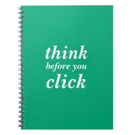 Cuaderno Crea el tuyo | piensa antes de hacer clic |