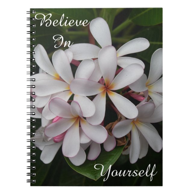 Cuaderno Crea en sí mismo el Plumeria (Frente)