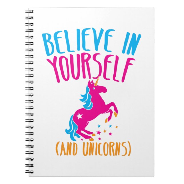 Cuaderno Crea en sí mismo (y unicornios) (Frente)