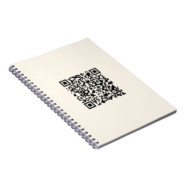 Cuaderno Crea instantáneamente un código QR | Blanco desact (Lado Derecho)