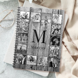 Cuaderno Crea tu Collage de fotos Personalizado Rustic Farm