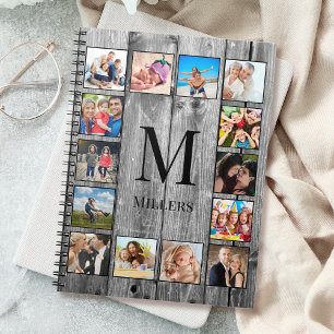 Cuaderno Crea tu Collage de fotos Personalizado Rustic Farm