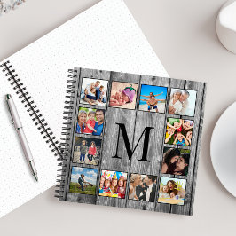 Cuaderno Crea tu Collage de fotos Personalizado Rustic Farm