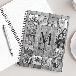 Cuaderno Crea tu Collage de fotos Personalizado Rustic Farm