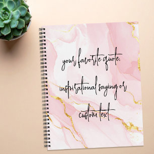 Cuaderno Crea tu propia cita Personalizado moderna y elegan