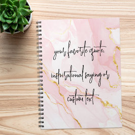 Cuaderno Crea tu propia cita Personalizado moderna y elegan