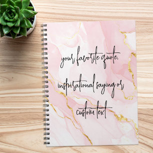 Cuaderno Crea tu propia cita Personalizado moderna y elegan