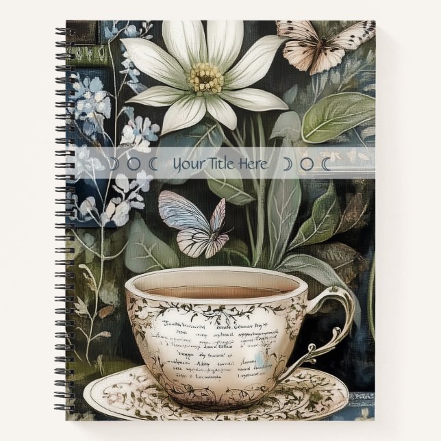 Cuaderno Crea tu propia Flor Botánica de Té Herbal (Anverso)