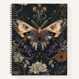 Cuaderno Crea Tu Propia Flor de Polilla de Melocotón Púrpur