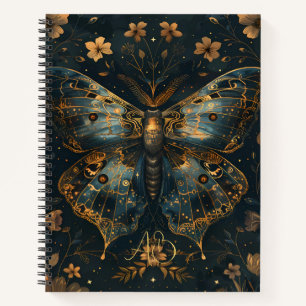 Cuaderno Crea tu propia Floral de Polilla Azul Victoriana D