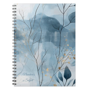 Cuaderno Crea Tu Propia Floral Dorada Crepuscular Minimalis