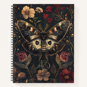 Cuaderno Crea tu propia Floral Roja de Mora de Mariposa de
