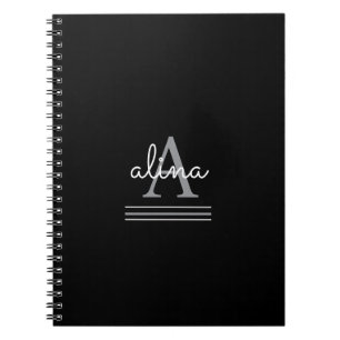 Cuaderno Crea tu propia foto espiral con monograma personal