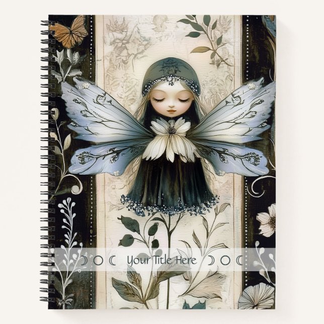 Cuaderno Crea tu propia hada de jardín botánica (Anverso)