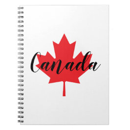 Cuaderno Crea tu propia hoja de arce rojo de Canadá persona
