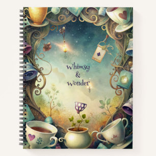 Cuaderno Crea tu propia locura de fiesta de té caprichosa