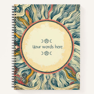 Cuaderno Crea tu Propia Magia Solar Retro del Sol