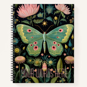 Cuaderno Crea Tu Propia Mariposa Nocturna de Jardín Verde F