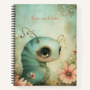 Cuaderno Crea Tu Propia Oruga Dulce Floral Caprichosa
