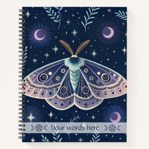 Cuaderno Crea Tu Propia Polilla del Resplandor Lunar Místic