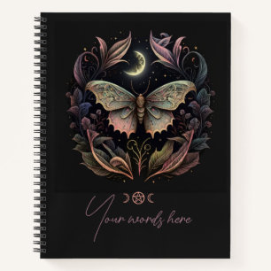 Cuaderno Crea Tu Propia Polilla Lunar Celestial Frondosa