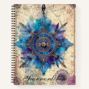 Cuaderno Crea Tu Propia Rosa De Los Vientos De Pergamino Az